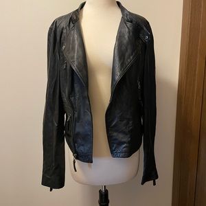Zara Basic Leather Jacket